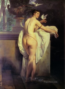 VenusPlayingWithTwoDoves1830 Francesco Hayez Oil Paintings